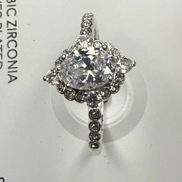 Charter Club Silver Cubic Zirconia Ring - Picture 5 of 6